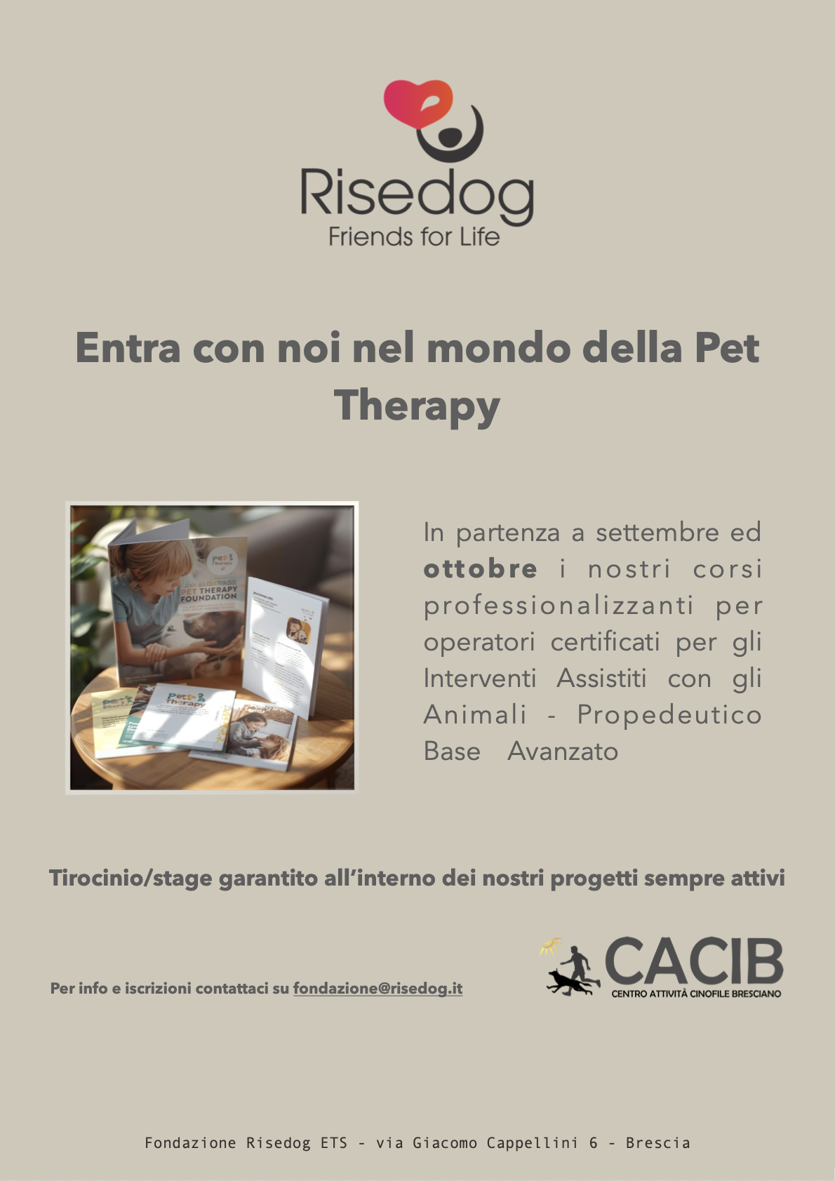 CORSI FORMATIVI PER OPERATORI DI INTERVENTI ASSISTITI CON GLI ANIMALI
